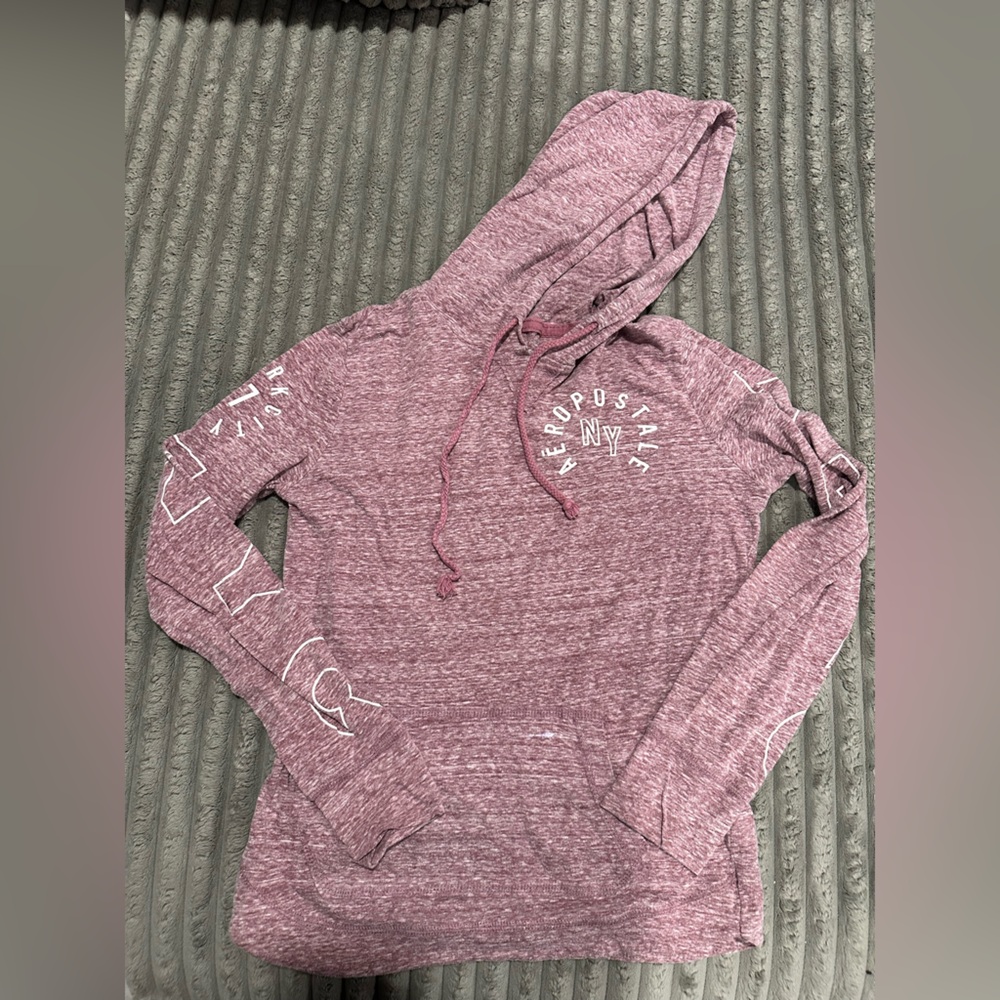 Aeropostale Hooded Long Sleeve Tee. Size Medium